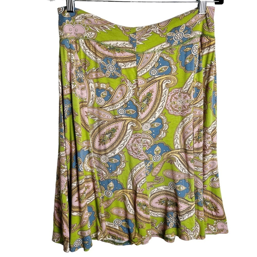 CAbi - Paisley Fit‎ & Flare Skirt - Sz. M - Picture 2 of 5